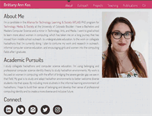 Tablet Screenshot of brittanyannkos.com